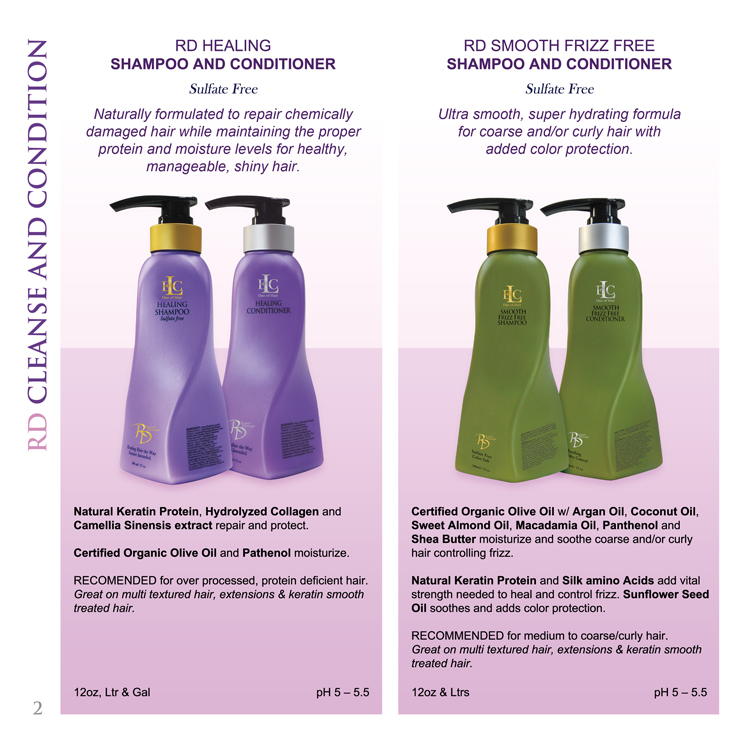 RD SMOOTH FRIZZ FREE SHAMPOO AND CONDITIONER<br />
